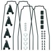 SKS GERMANY BLUEMELS STYLE 27.5“ - 29“, 75 mm - ESC V-Adapter Streben Set schwarz 